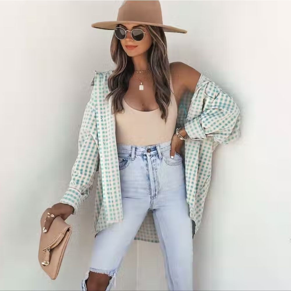 VICI Oversized Button Down Top Brand New